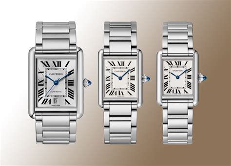 cartier tank movement|cartier tank must size comparison.